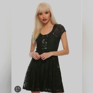 Tripp Lace, Lace up dress with removable slip.